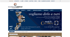 Desktop Screenshot of eccellenzecalabresi.it